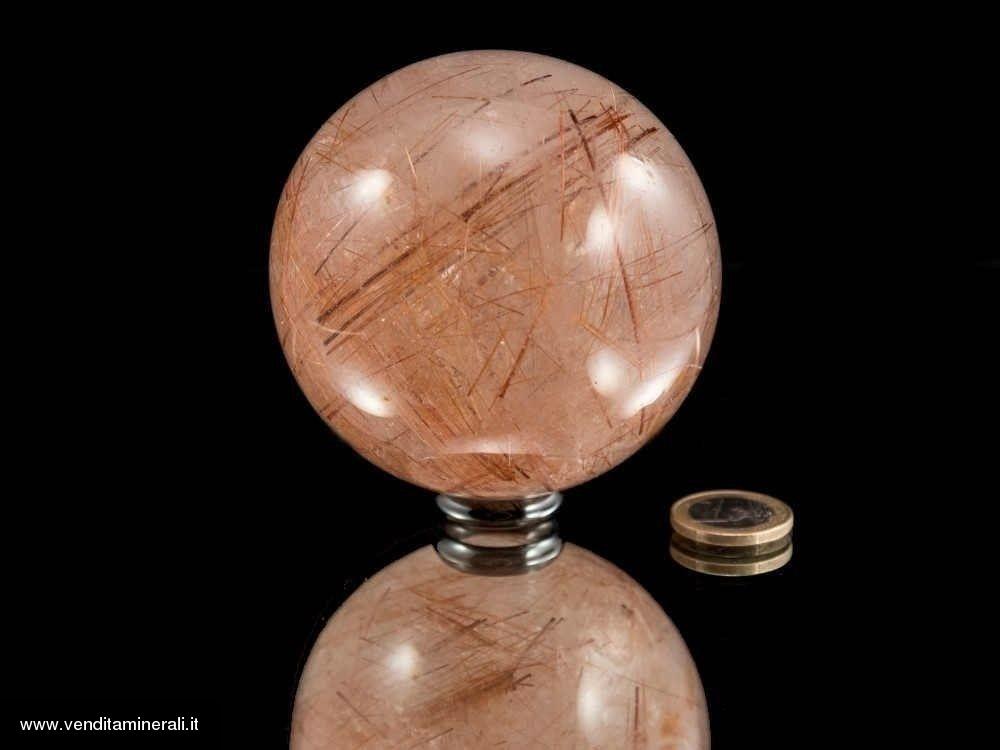 Sfera di quarzo rutilo - Madagascar