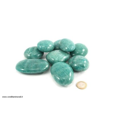 Ciottoli di amazzonite XL - 0,5 kg