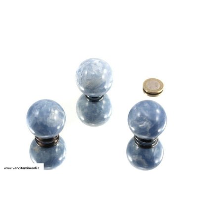 Calcite palla blu chiaro 4 cm