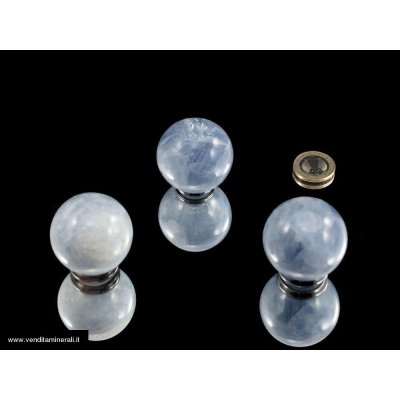 Calcite palla blu chiaro 4 cm