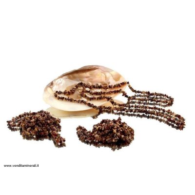 Lunga catena di scheggia malachite