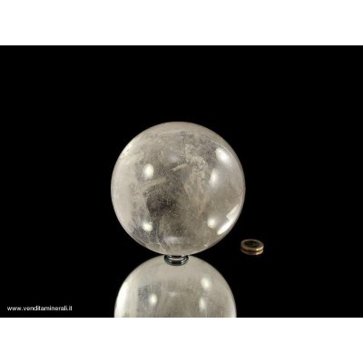 Vera sfera di cristallo di rocca - 12 cm