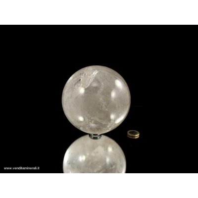 Vera sfera di cristallo di rocca - 12 cm