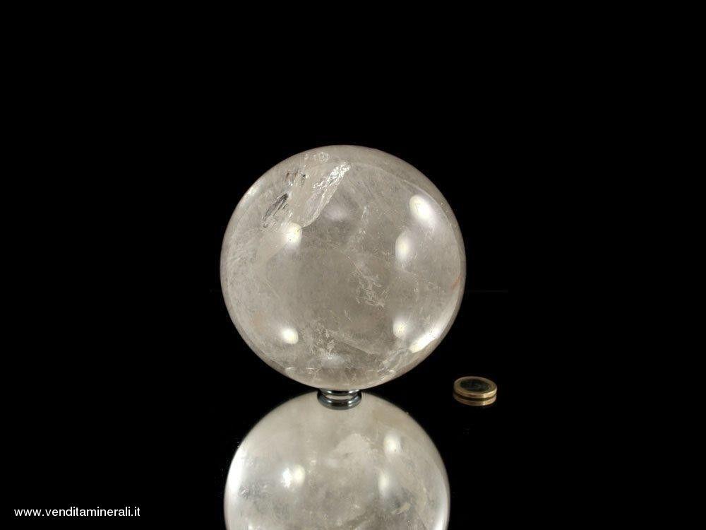 Vera sfera di cristallo di rocca - 12 cm
