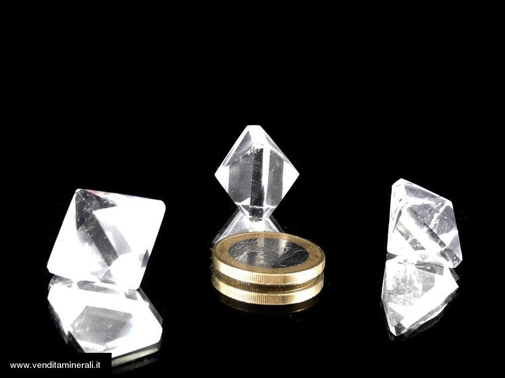 Ottaedro - Cristallo di rocca (corpo platonico)