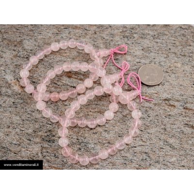 Bracciale di quarzo di rosa
