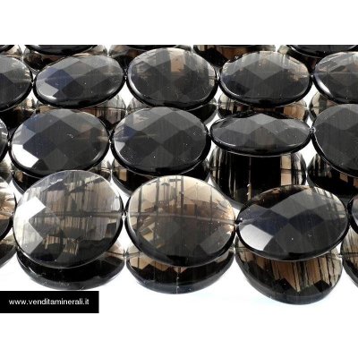 Bottini di lamelle d'ossidiana sfaccettati XL