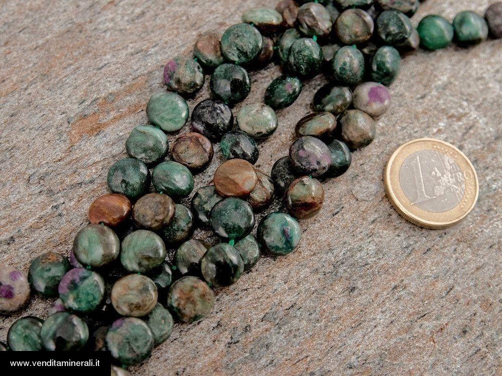 Filo di catena di fuchsite di rubino