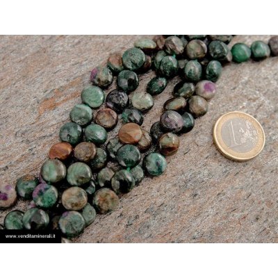 Filo di catena di fuchsite di rubino