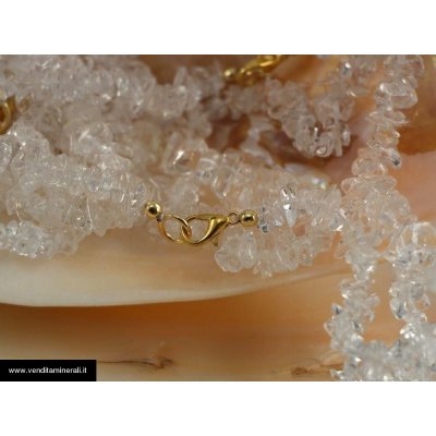 Catena di schegge di cristallo di rocca