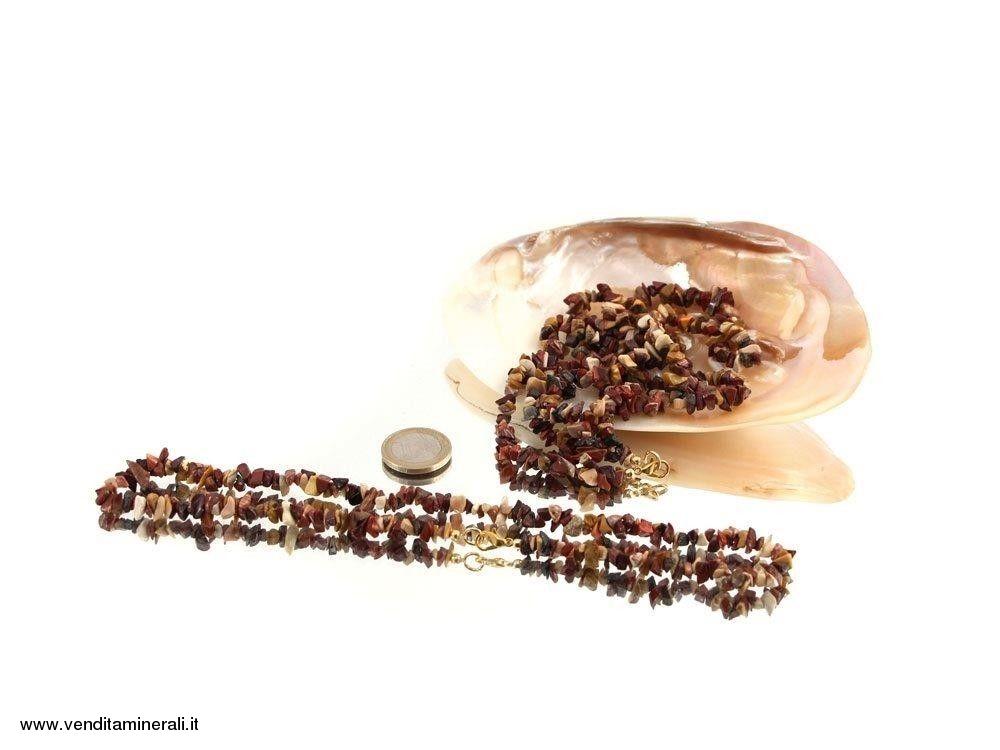 Catena di schegge in malachite