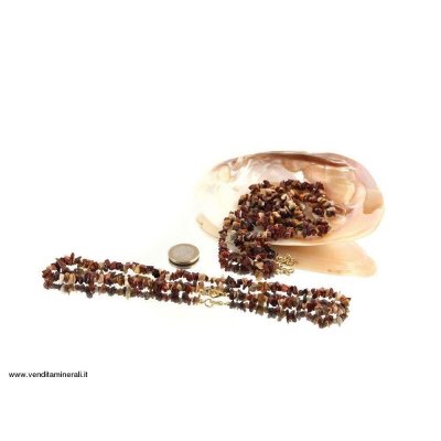 Catena di schegge in malachite