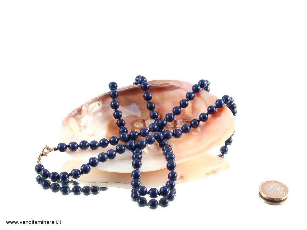 Catena a palline di lapislazzuli 8 mm / 50 cm
