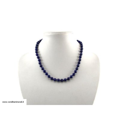 Catena a palline di lapislazzuli 8 mm / 50 cm