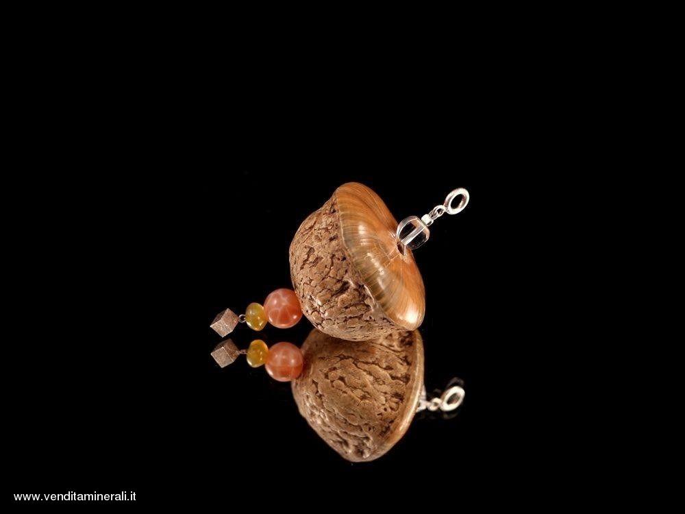 Agata con corniola e cristallo di rocca