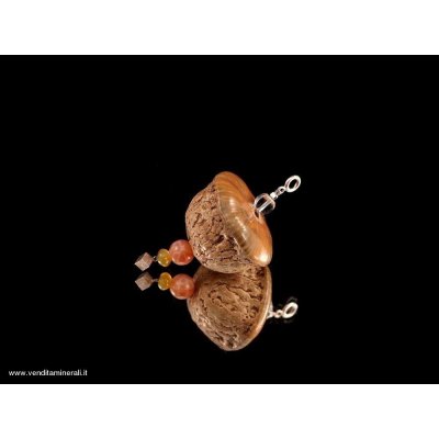 Agata con corniola e cristallo di rocca