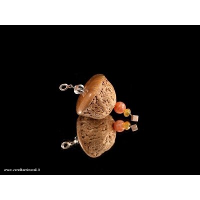 Agata con corniola e cristallo di rocca