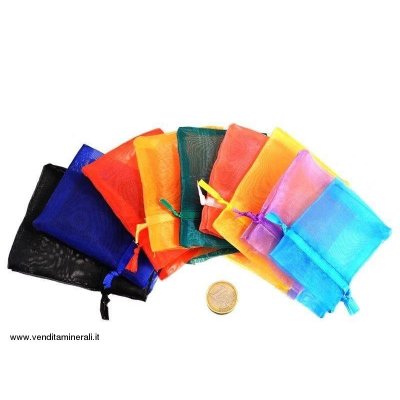 Borsetta in organza colorata - 12 pezzi