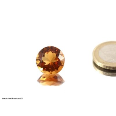 Citrino naturale sfaccettato - color cognac