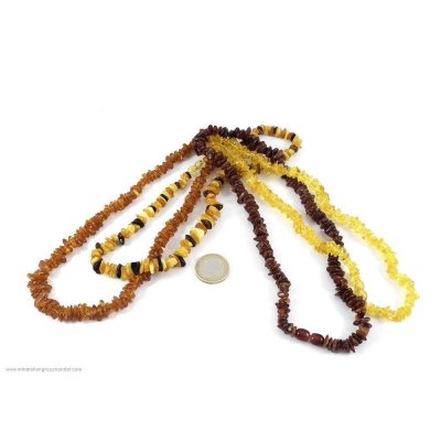 Collana d'ambra - 45 cm - vari colori