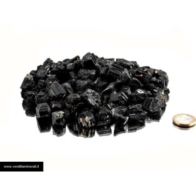 Tormalina nera - mini pietre ruvide (1-2 cm) - 1 kg