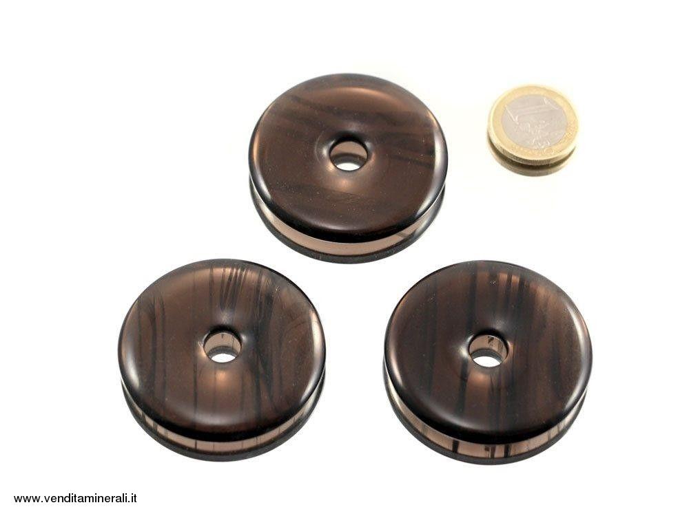 Lamelle d'ossidiana a forma di ciambella - 50 mm