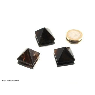 Mini Piramidi di Quarzo fumè