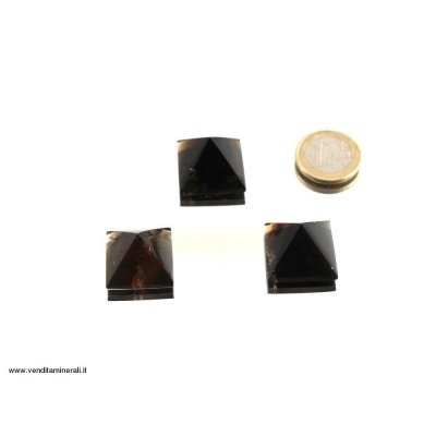 Mini Piramidi di Quarzo fumè