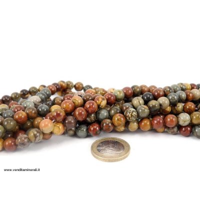 Sfera in marmo Picasso con catena da 8 mm