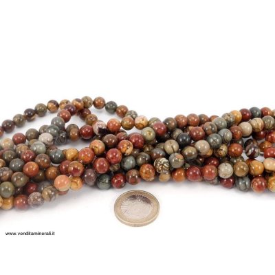 Sfera in marmo Picasso con catena da 8 mm