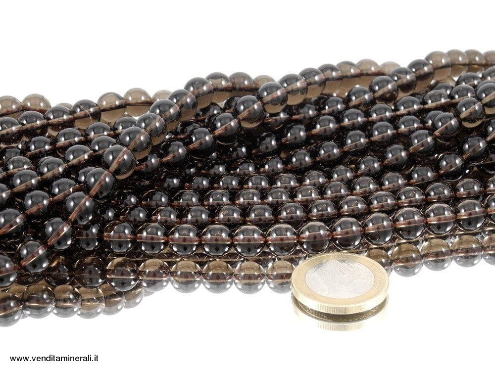 Filo catena a 4 fili di quarzo fume' da 8 mm