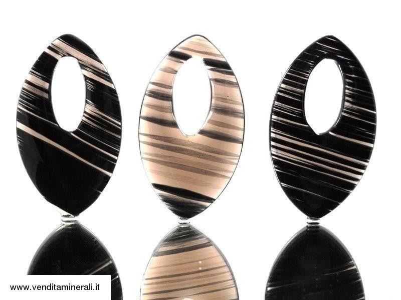 Ornamenti di ossidiana di lamella
