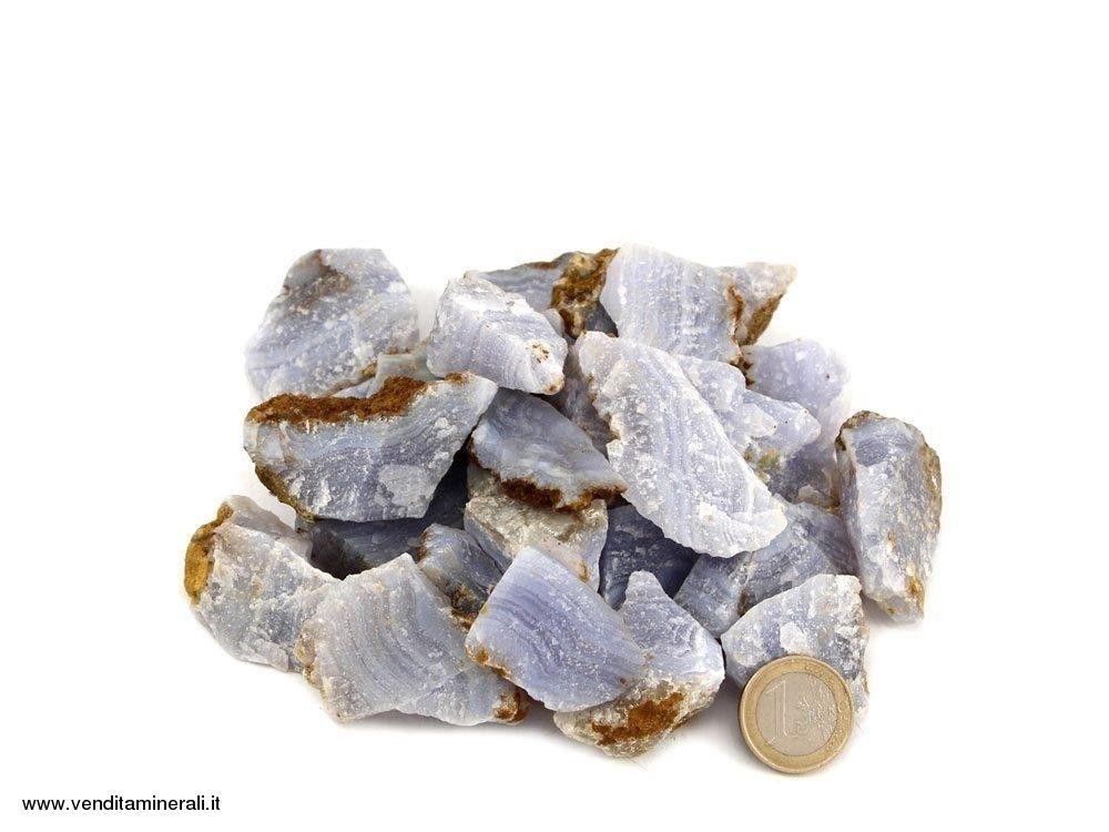 Calcedonio - piccole pietre grezze (2-5 cm) - 1 kg