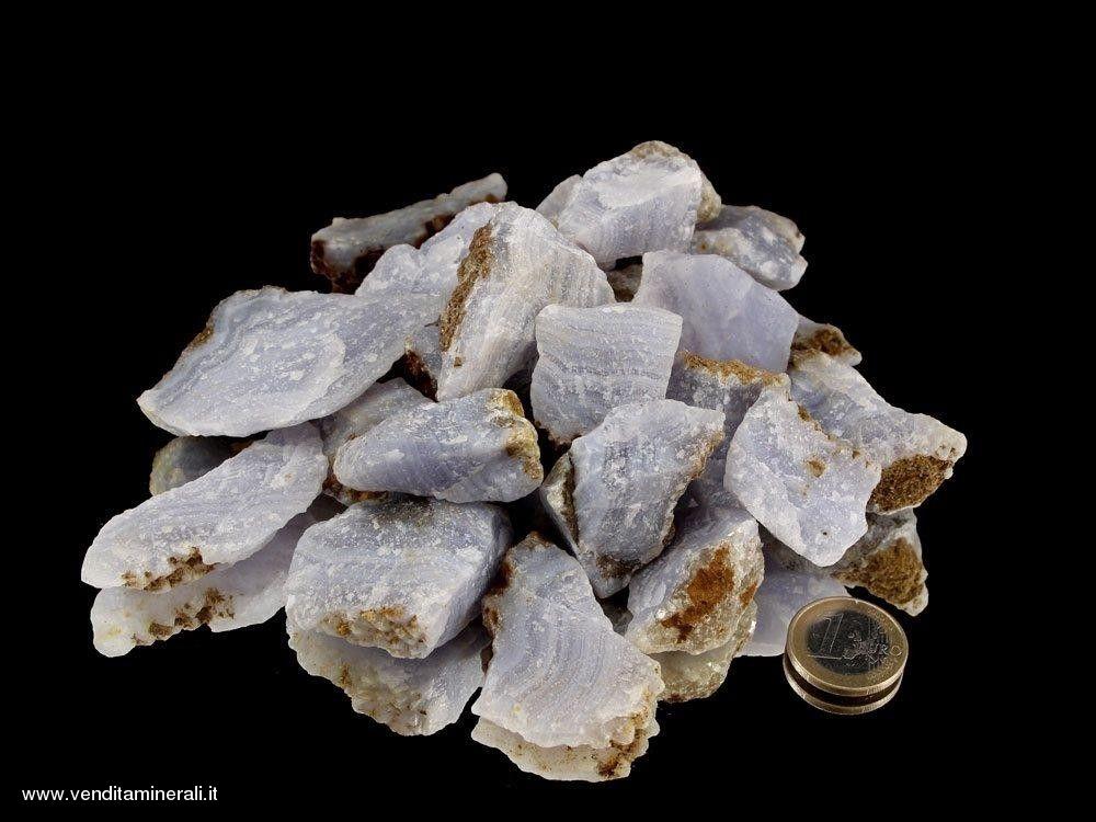 Calcedonio - piccole pietre grezze (2-5 cm) - 1 kg