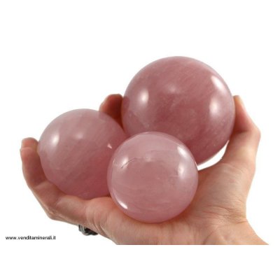 Palline di quarzo rosa - 1 kg