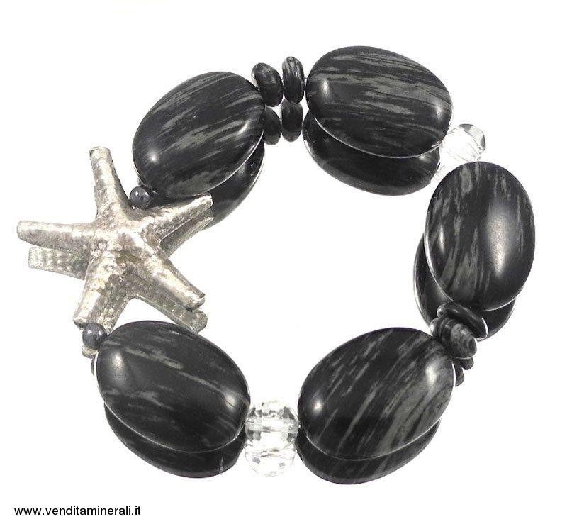 Foglia d'argento con stella marina