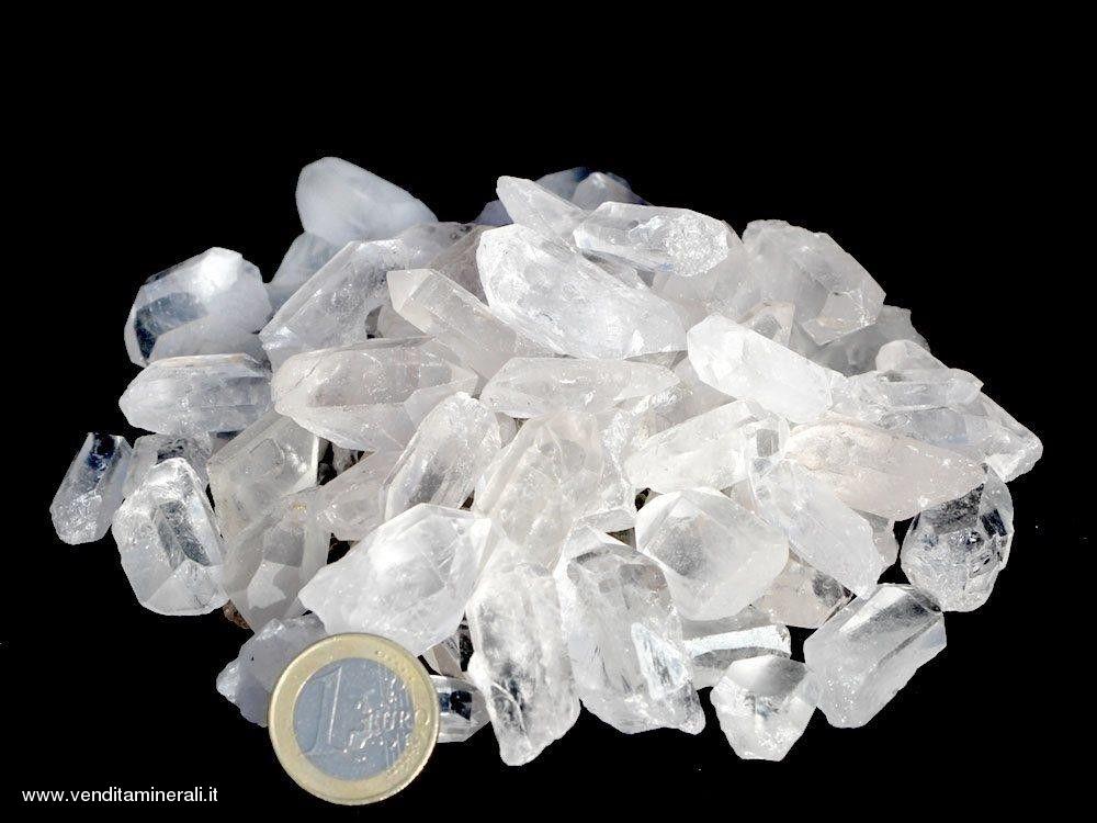 1 kg di cristalli di roccia 1 - 3 cm