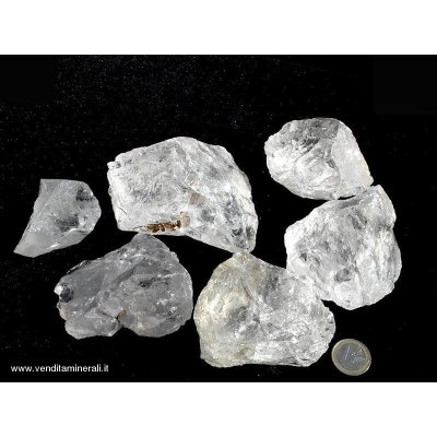 Cristallo di rocca - pietre quarzo trasparenti ruvide 1 kg