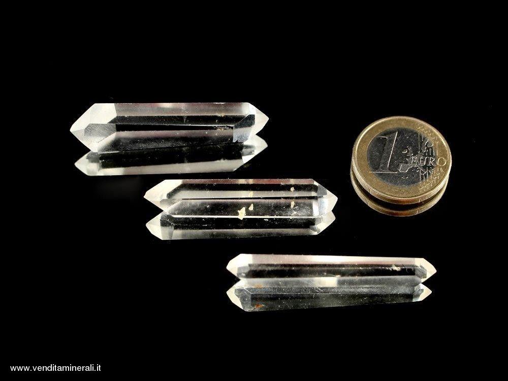 Doppio cristallo di rocca 6 - 7 cm (terreno)