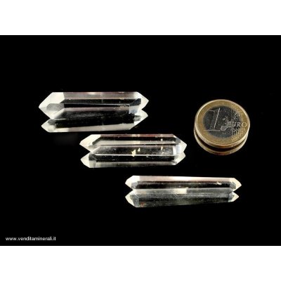 Doppio cristallo di rocca 6 - 7 cm (terreno)