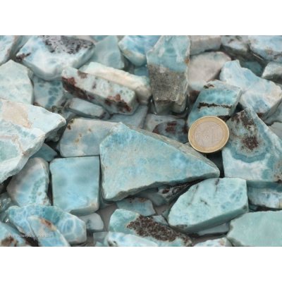 Pietre grezze Larimar - pretagliati - 0,1 kg