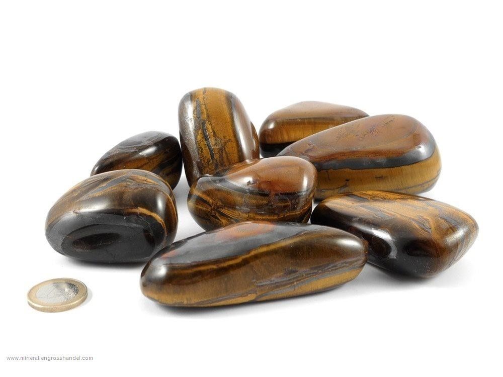 Occhio di tigre Ciottoli / XL pietre burattate 0,5 kg