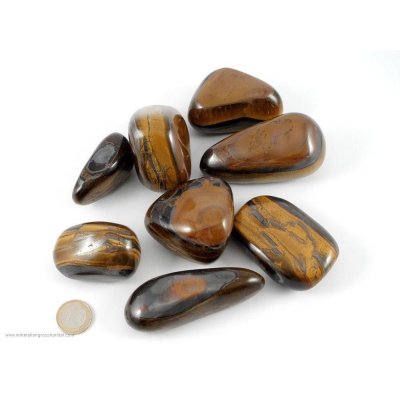 Occhio di tigre Ciottoli / XL pietre burattate 0,5 kg