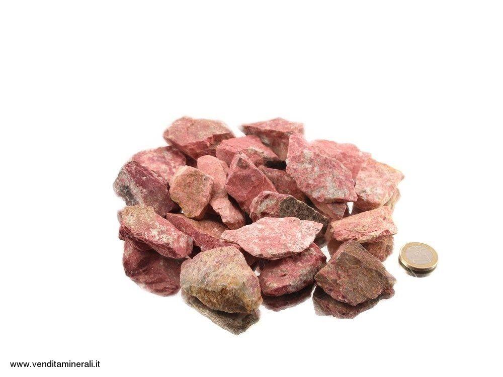 Thulite - piccole pietre grezze (2-5 cm) - 1 kg