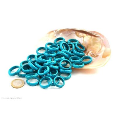 Set di 50 anelli di turchese