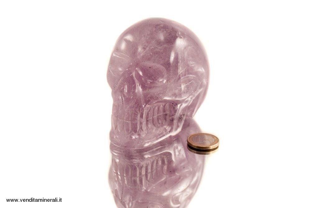 Teschio di cristallo di ametista