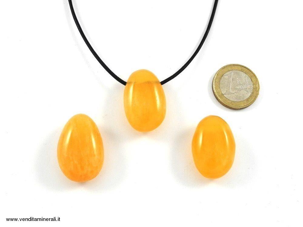Ciondolo in calcite giallo