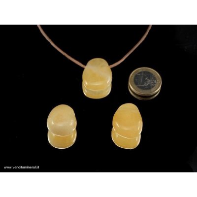 Ciondolo in calcite giallo