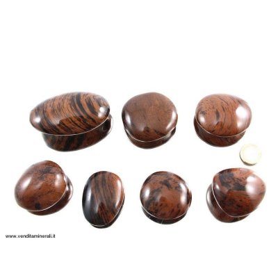 Ciottoli di ossidiana mogano - 0,5 kg