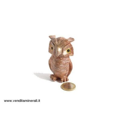 Gufo in marmo naturale